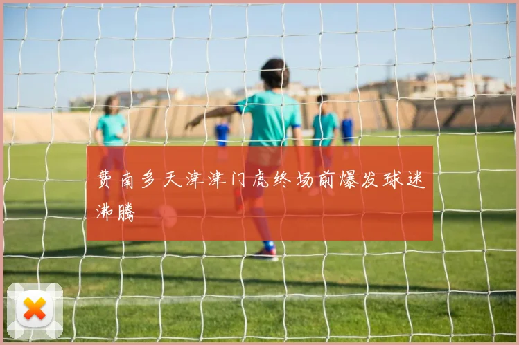 费南多天津津门虎终场前爆发球迷沸腾